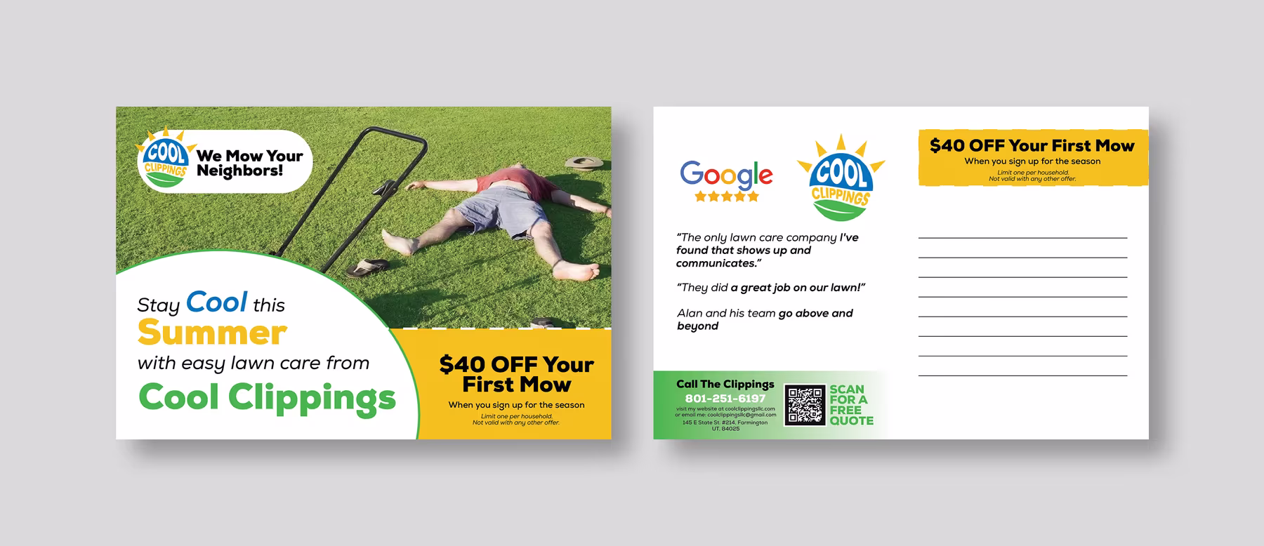 Custom postcard design that gets the word out