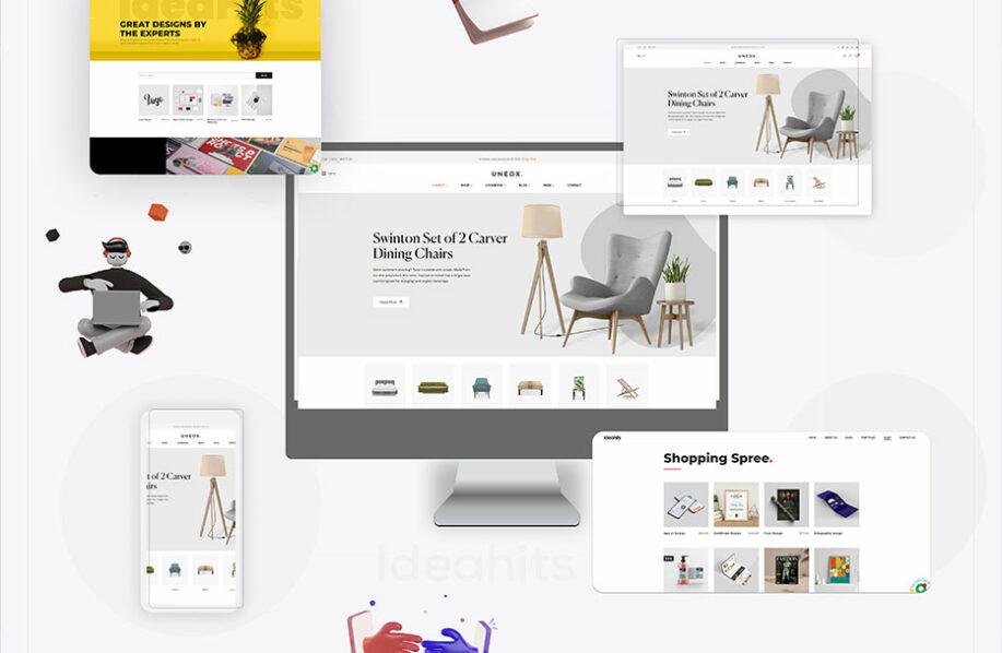 Premium web design concept