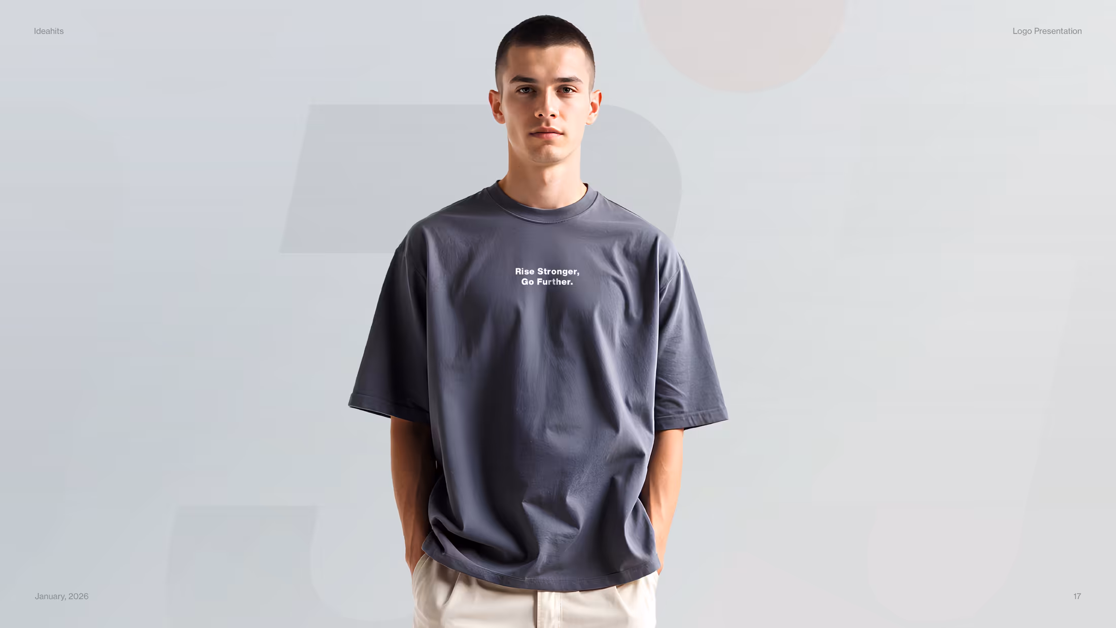 Jumpe grey t-shirt editorial mockup