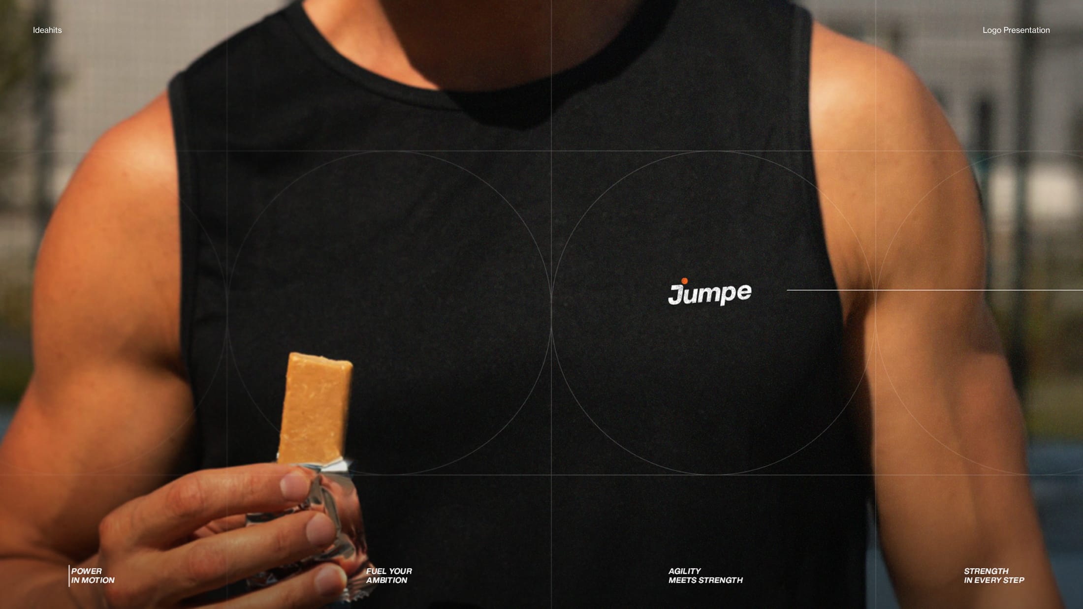 Jumpe brand applied to water bottle and sports accessories
