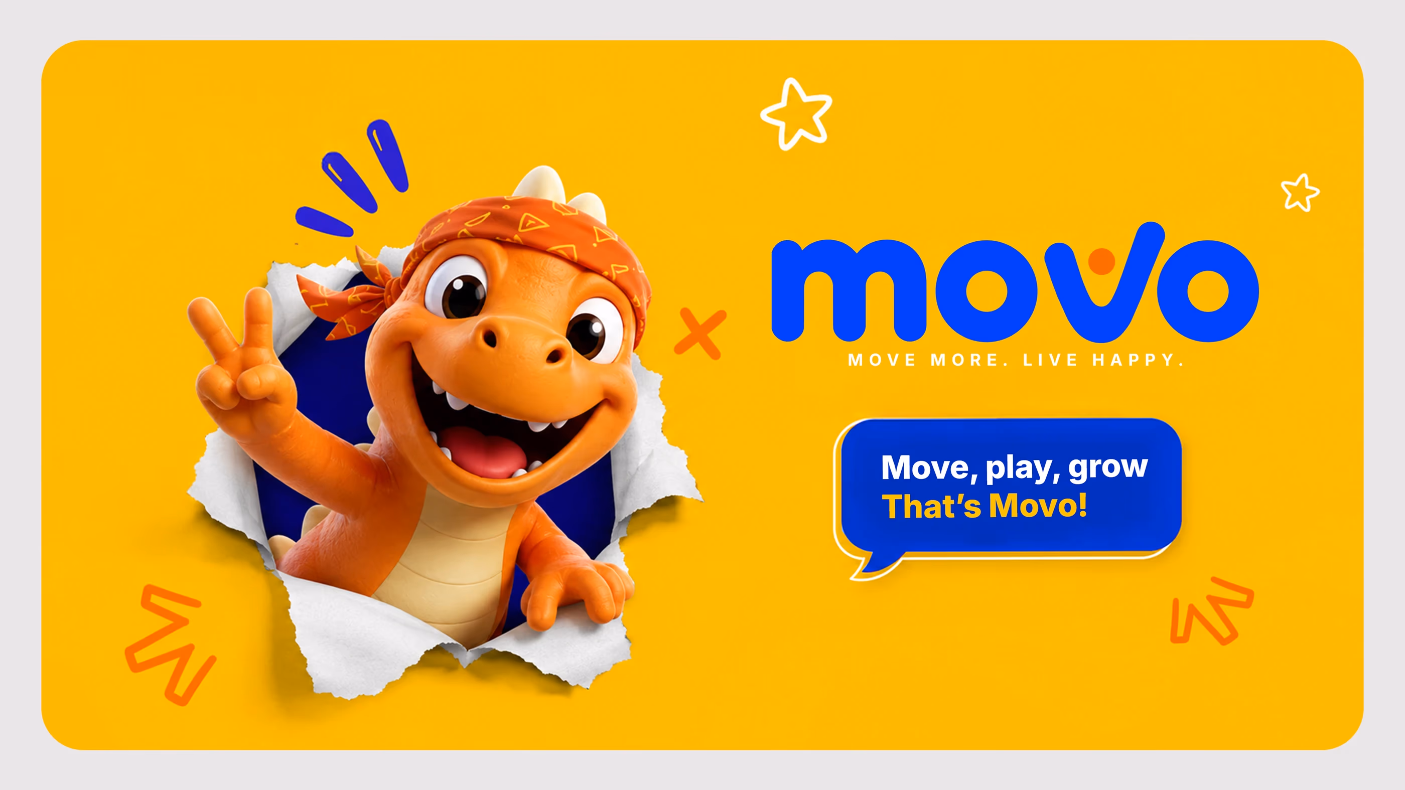Movo movement app brand identity presentation - frame 7