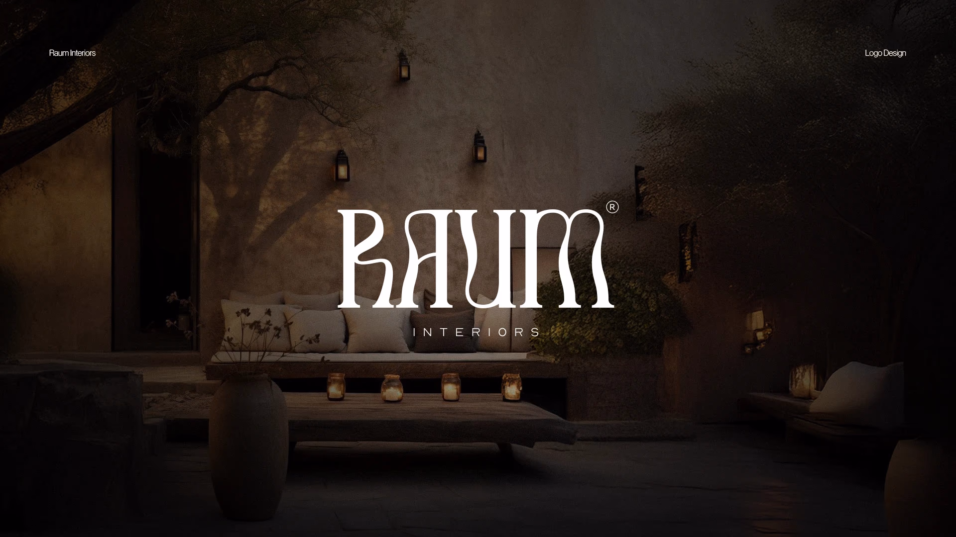 Premium interior design logo and wordmark - frame 1