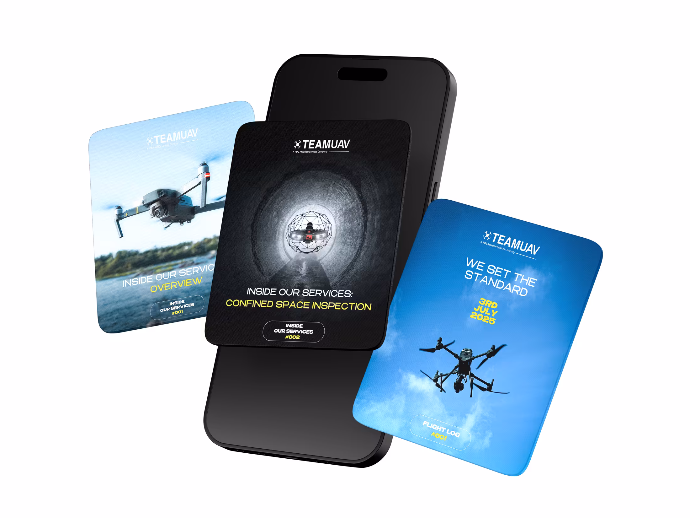 UAV service promo cards