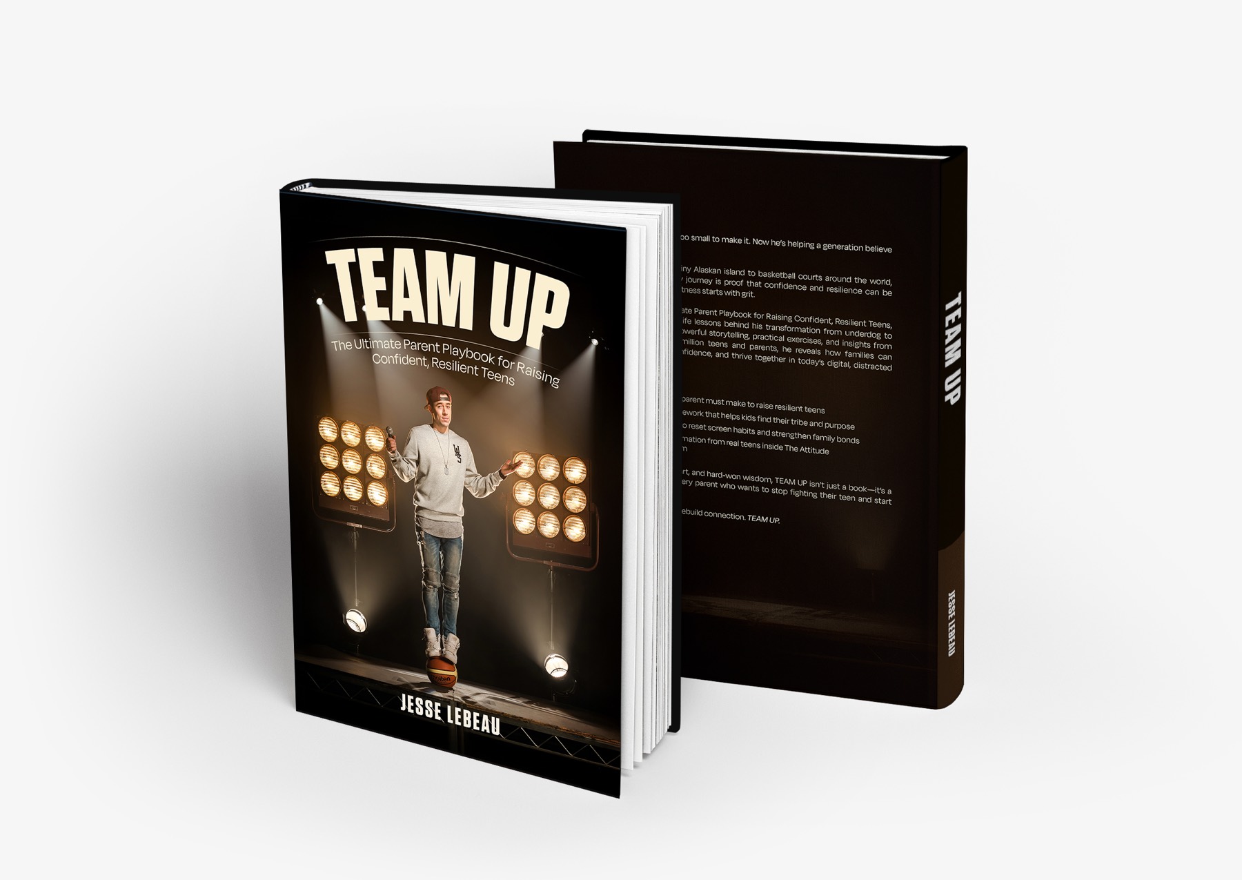 Book jacket presentation mockup