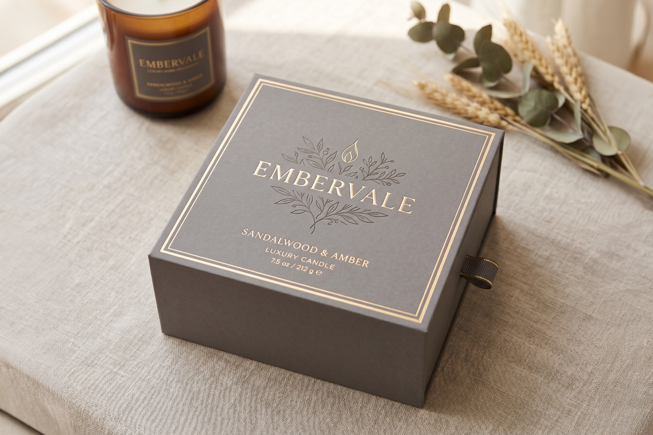Home fragrance gift box packaging design