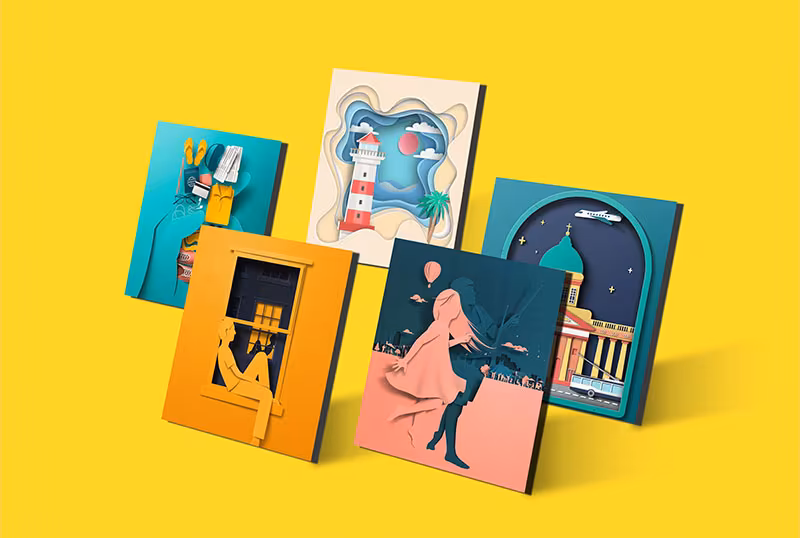 Aero Spark Tech Product Micro-Illustration Set