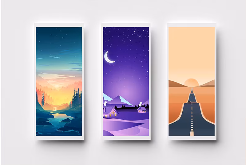 E-commerce web illustration tech pack